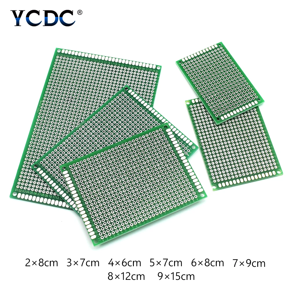 10 шт. прочный двухсторонний Pcb Универсальный макет печатная плата полоса прототип для электронных Arduino DIY проектов