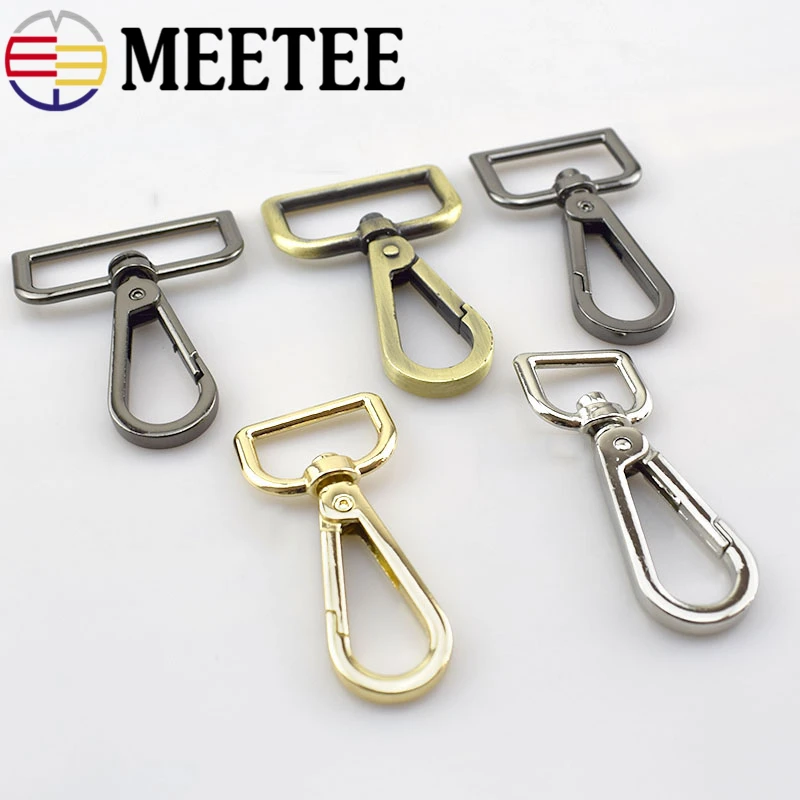 4 шт. Meetee багажная Пряжка 16/20/26/32/38 мм сумки на ремешке с металлическими застежками