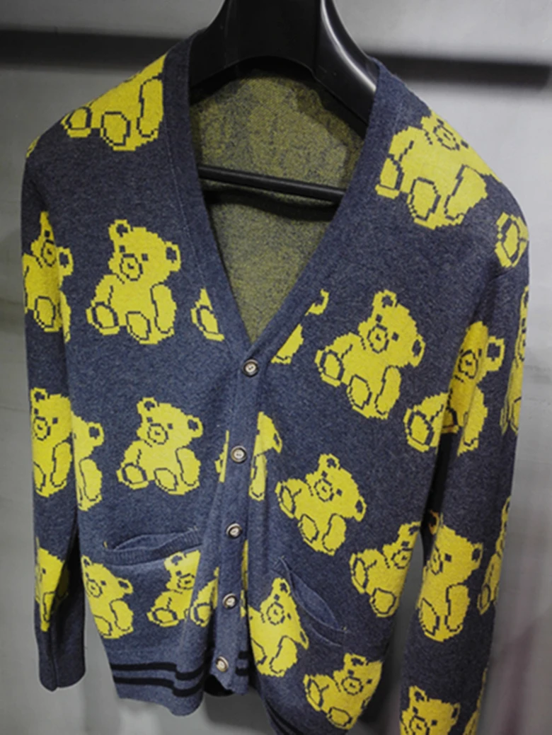 

2017 NEW men's bear cashmere sweater