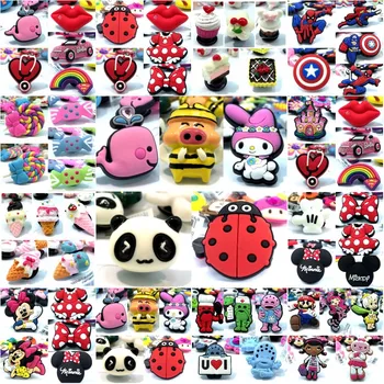 

10pcs High Imitation Shoe Charms Ice Cream Soccer Mickey Avenger Whale Accessory Buckles fit Bracelets Croc JIBZ Kids Gifts