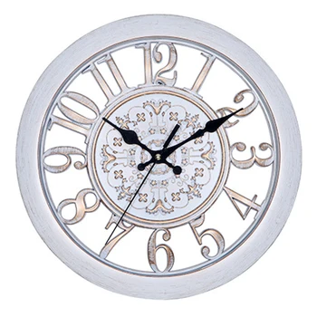 

Antique Style Retro Wall Clock Modern Design Resin Clocks Quartz Wall Watch 3D Stickers Home Decor Silent 11 inch 50CL028
