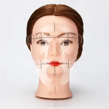 

5PCS Makeup Mask Ruler Eyebrow Ruler Practice For Tattoo Starter Template Permanent Supplies Lip Design Shaping Stencil Tool