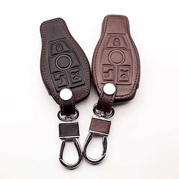 

Leather Key Holder Case Rings For Mercedes W202 W 210 W210 W211 Amg W204 C E S Cls Clk Cla Slk Ml Classe For Mercedes Keychain