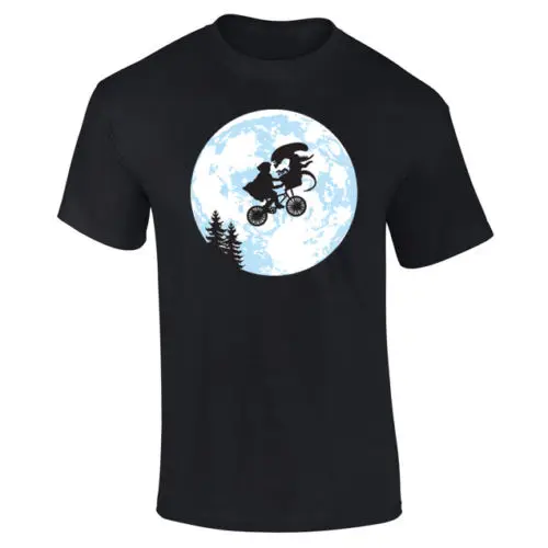 

Mens E.T Vs Alien Funny Parody T-shirt NEW S-XXL New T Shirts Funny Tops Tee New Unisex Funny Tops free shipping