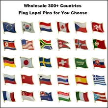 Торговля 300+ флаг стран Лапле значок флаг брошь значки