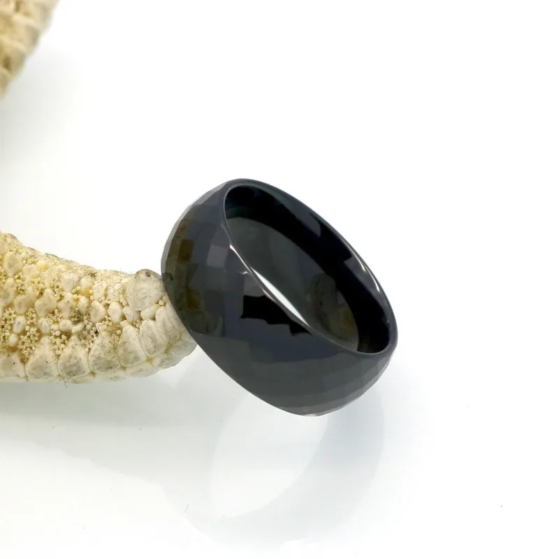 8 мм широкие кольца, удобные, многогранные, для мужчин, женщин, белые, черные, керамическое кольцо, для помолвки, фирменное керамическое ювелирное изделие, Bague ceramic Femme