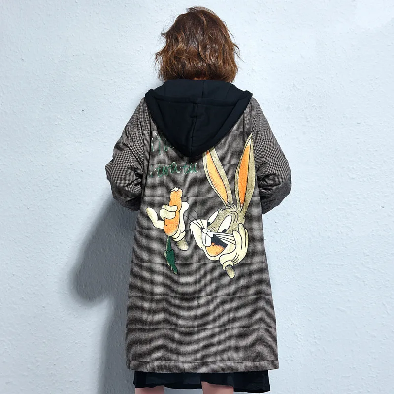 Pour Femmes Pardessus Manteaux Coréenne Capuchon Designer Vestes Poncho Taille Cape Long Veste D'hiver À Manteau Plus Automne Streetwear Multi La ZwXRqxnI