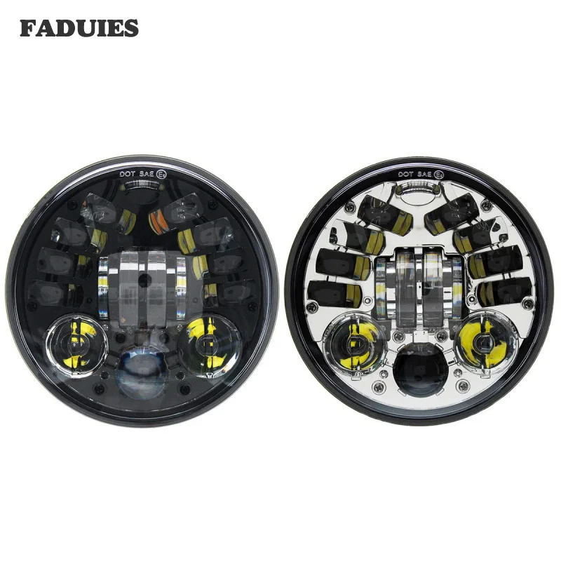 Для Harley 5-3/" Мотоцикл черный проектор новые аксессуары Motos 5,75" фара Мотоцикл 5 3/" светодиодные фары