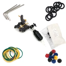 Royun 8 Обертывания катушки черная тату машина комплект Ручка из сплава 2 шт. Hawk картридж иглы ниппель трубки Набор