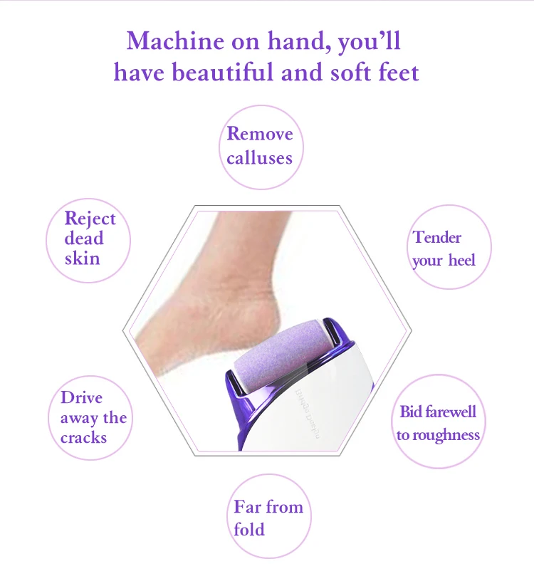 Arquivo de pé para Pele Ferramenta de Cuidados com os Pés Broca do Unha para Pedicure 2 em 1 Calo Elétrico Removedor Calcanhar Liso Ferramentas Pedicure 15 Instrumento cuidados c pés