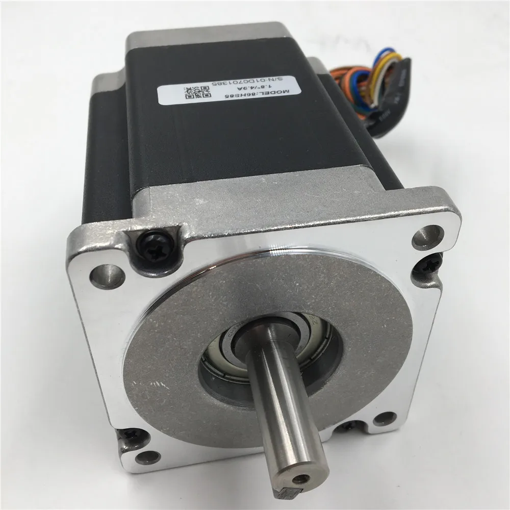 Nema 34 Flange 86mm Stepper Motor 6A 2 Phase Motors Keyway 5mm 1.8 degree 6.5NM/ 929oz. 98mm Motor for CNC Cutting Machine Nema 34 Flange 86mm Stepper Motor 6A 2 Phase Motors Keyway 5mm 1.8 degree 6.5NM/ 929oz. 98mm Motor for CNC Cutting Machine
