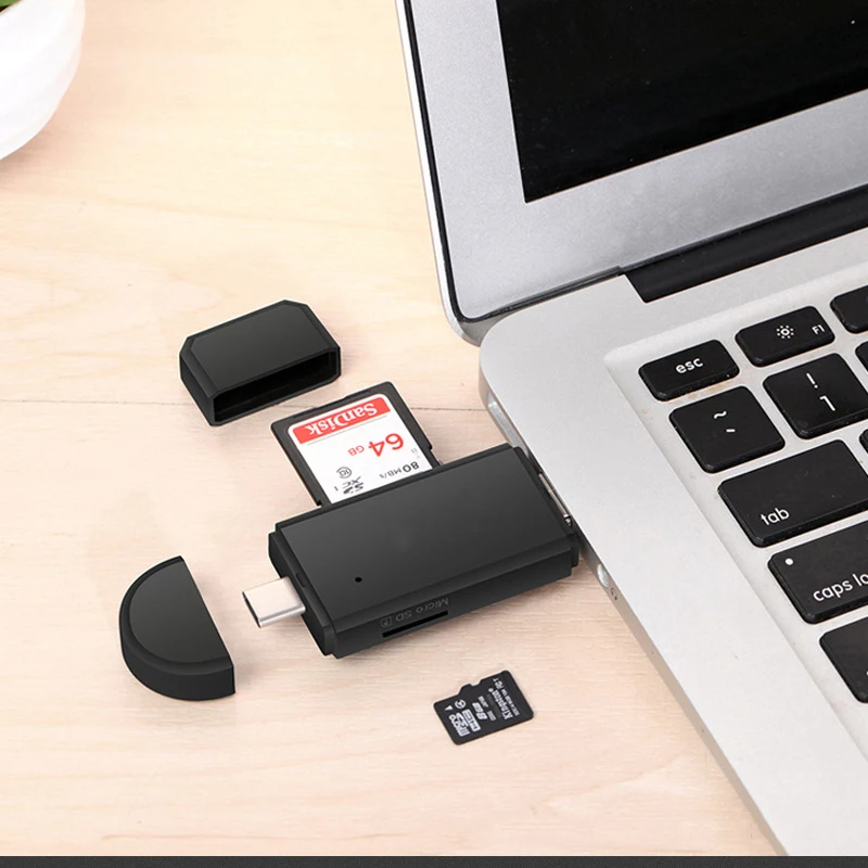 SD кардридер USB 3,0 кардридер USB C 3,0/2,0 TF/mirco SD считыватель смарт-карт памяти Тип C OTG флэш-накопитель кардридер адаптер