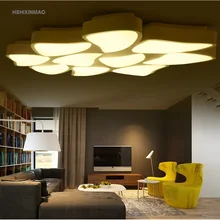 Postmodern simple LED ceiling lamp living room lighting warm master bedroom study creative acrylic flower shape Ceiling lights