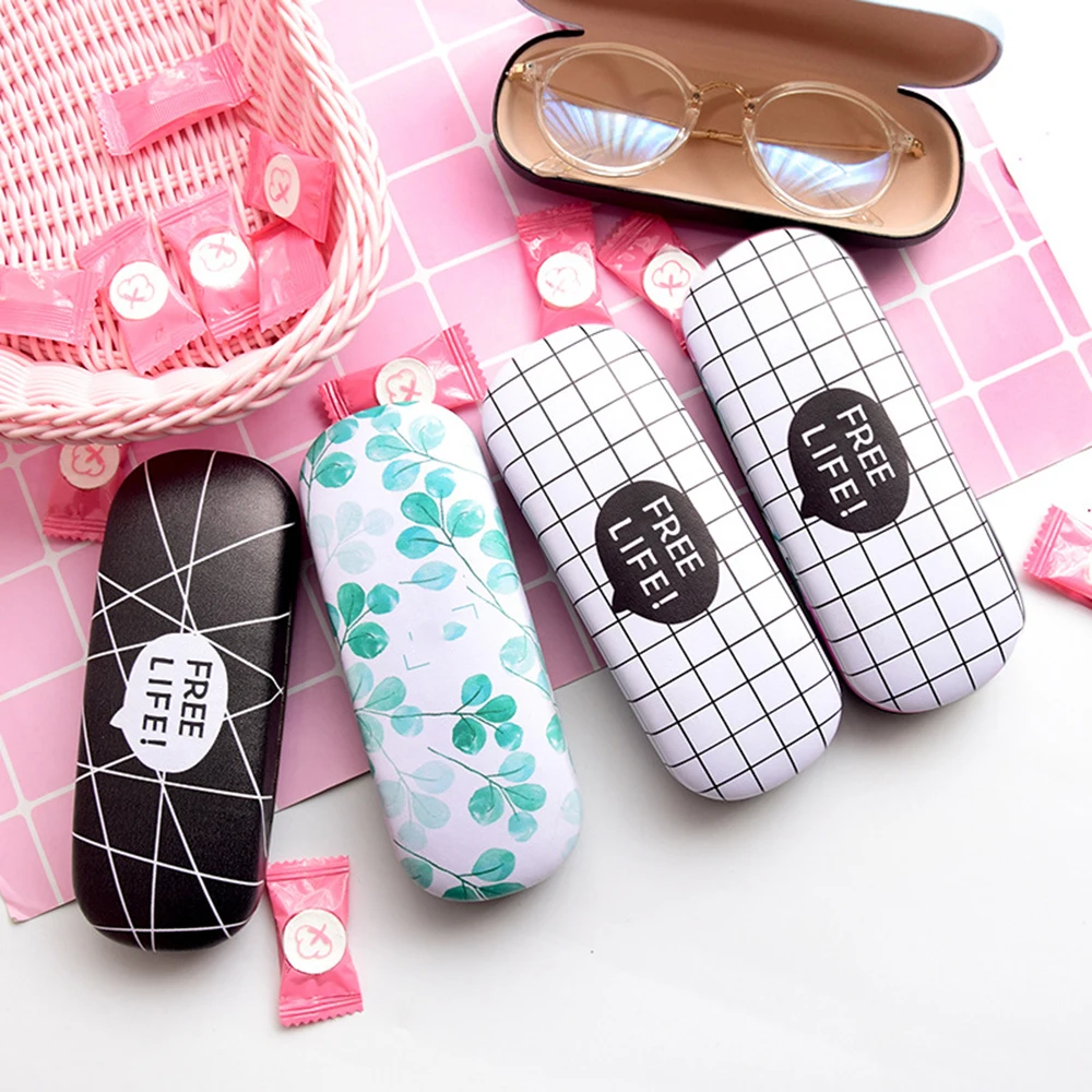 

Protable Colorful Sunglasses Hard Eye Glasses Case Eyewear Protector Box Different Shape Candy Color Glasses Storage Box
