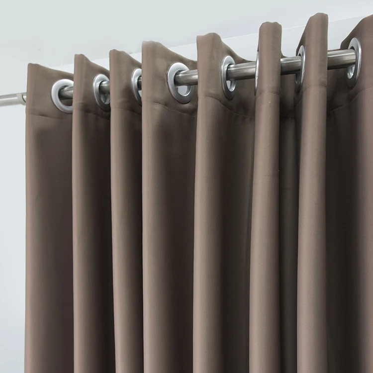 

SCHRLING Blackout Curtains for living room for kitchen on Windows Home House decoration Soft fabric Brown Color Customized Size