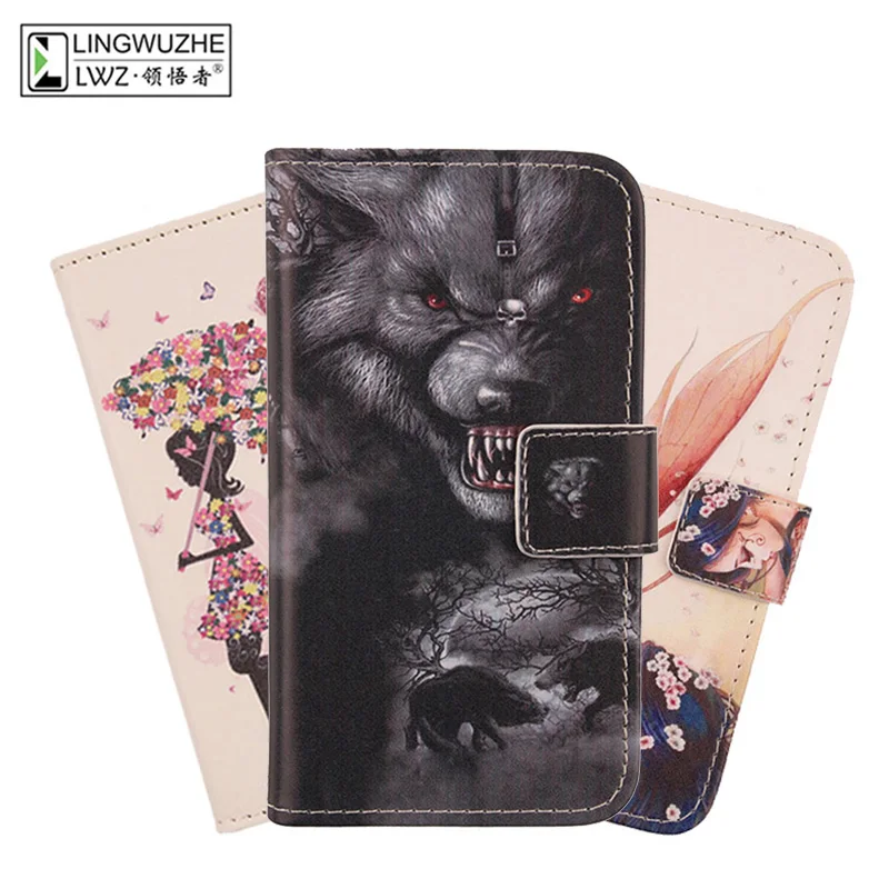 

Case For Doogee Homtom HT3 5" Wallet book style Flip cover PU Leather Phone case