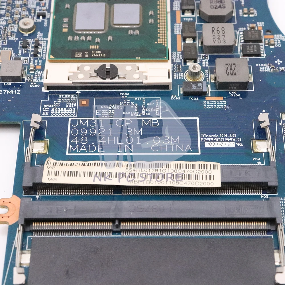 NOKOTION MB. PTB01.001 MBPTB01001 для acer asipre 3820 3820T 3820tg материнская плата для ноутбука 48.4HL01.031 HM55 HD5470 DDR3 Бесплатный процессор