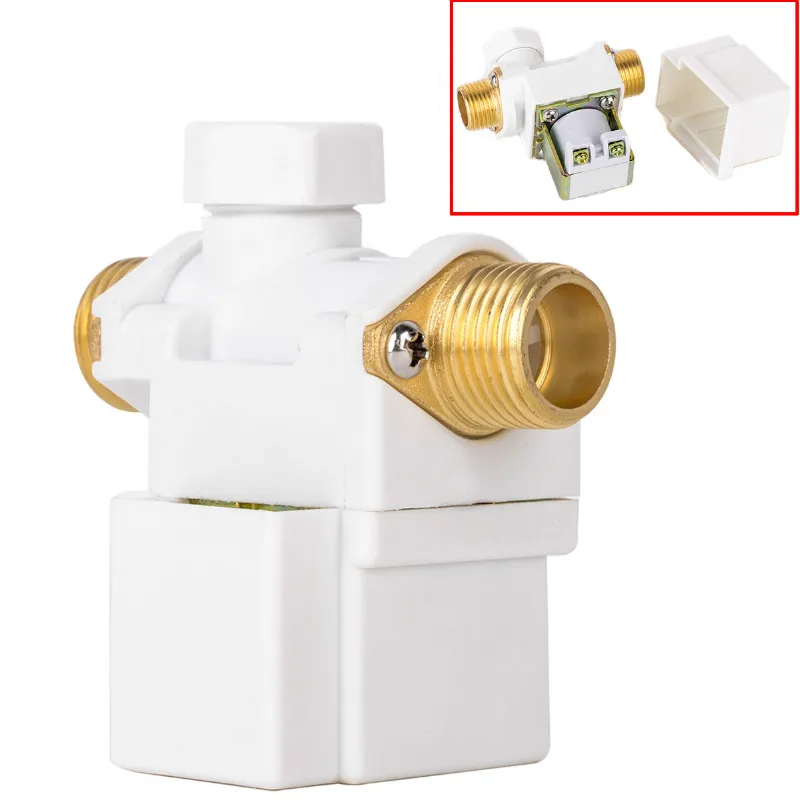Электрический электромагнитный клапан для солнечного водонагревателя NC 24 V 220 V водный и воздушный клапан нормально закрытый Универсальный мембранный клапан для G1/" шланг для душа