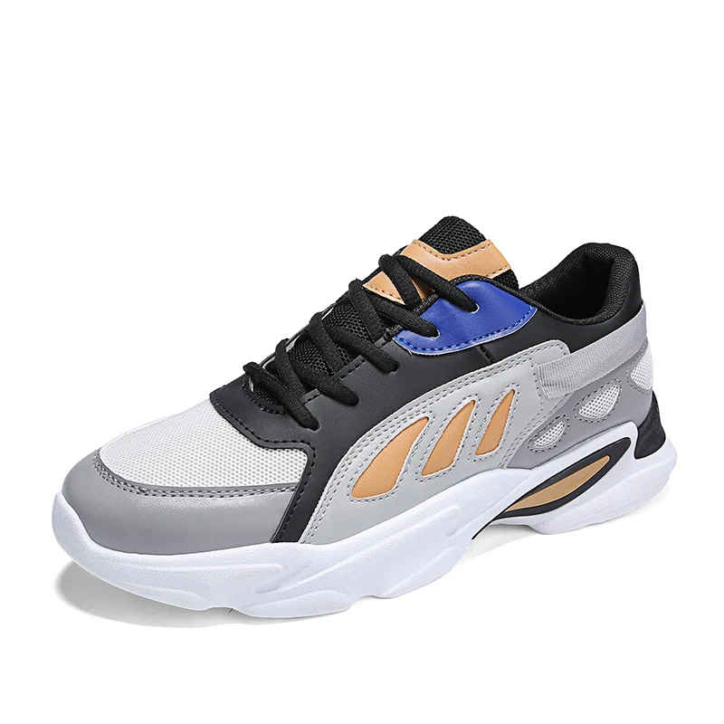 Prikol Роскошные брендовые уличные разноцветные мужские теннисные туфли летние спортивные носки высокого качества Swag Sneaker Zapatillas Прямая поставка - Цвет: Серый