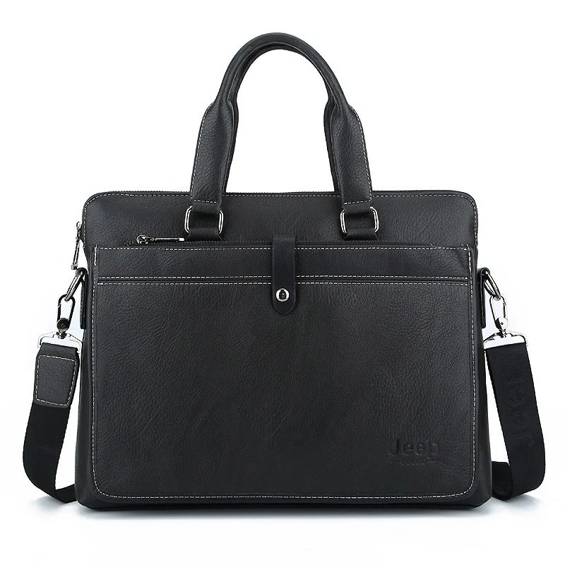 Натуральная кожа, сумка для ноутбука, сумки из воловьей кожи, мужская сумка через плечо, мужская сумка для путешествий, коричневый кожаный портфель, деловая сумка на плечо для женщин - Цвет: Black