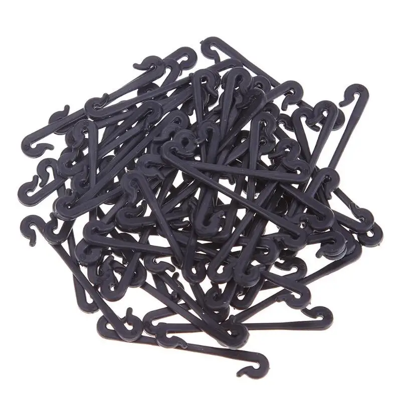 

50pcs Garden Plant Vegetable Grafting Clips Fastener Vines Grape Support Vine Clips Garden Plants Vegetables Fixed Buckle Hook