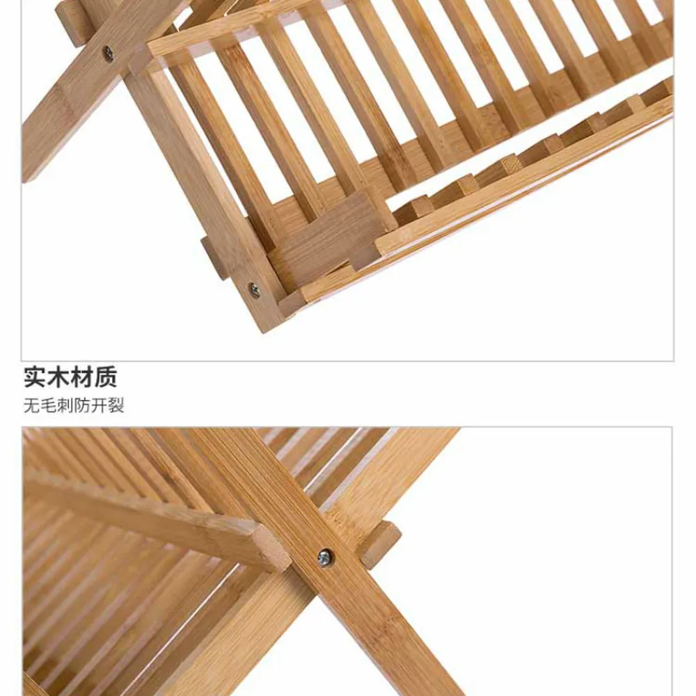  Solid wood drainage bowl rack kitchen drainage rack shelf sink bowl chopsticks cupboard dish rack p - 4000028478836
