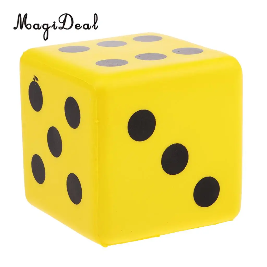 Kids Sponge Dice Foam Dot Dice for Math Teaching Vent Toy Educational Camping Hiking Playing game dice dice set sponge cubes toys
