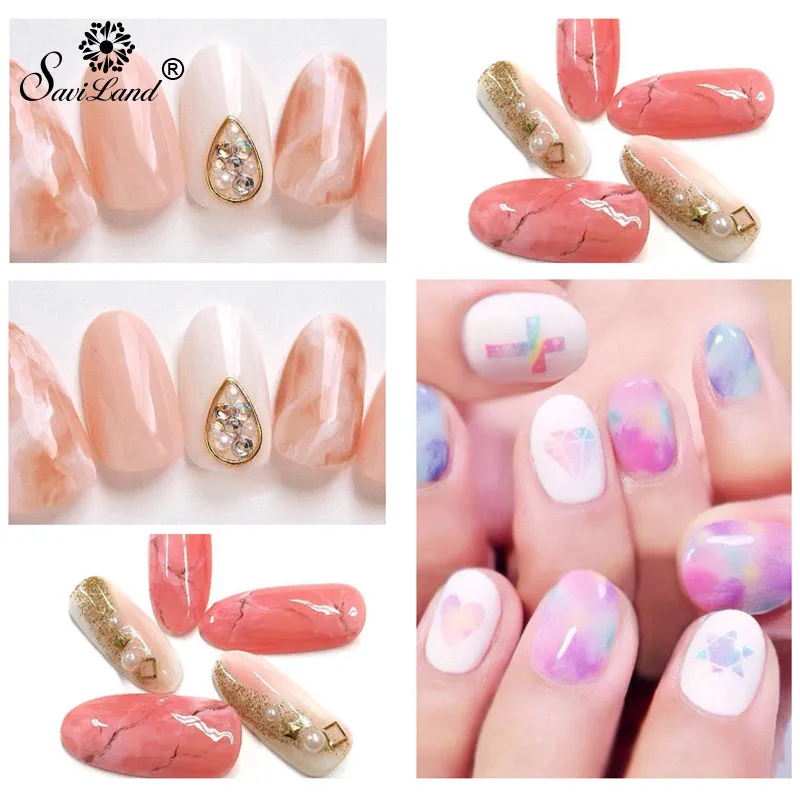 Saviland 10ML Blossom Nail Gel Nail Art DIY Magic Blooming Effect Flower Gel Polish Soak Off UV Nail Glue Gel Varnish