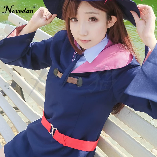 Anime Little Witch Academia halloween girls school uniform dress outfit  cosplay costume Cloak Hat Robe Outfit - AliExpress
