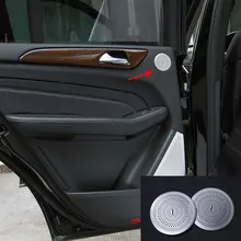 2 шт автомобилей для укладки крышка для аудиоколонок двери Динамик Стикеры для Mercedes Benz GLE ML W166 GLE купе C292 GL GLS X166 автомобильные аксессуары