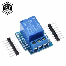 1 conjunto de um canal wemos d1 mini relé escudo wemos d1 mini módulo relé para esp8266 placa desenvolvimento 1 canal