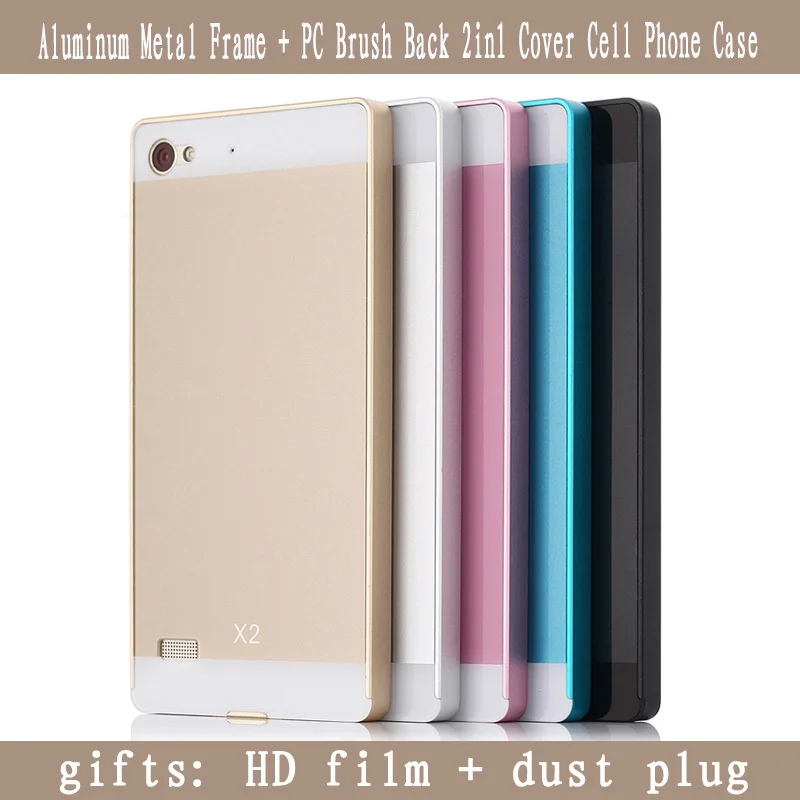 For Lenovo vibe x2 Case,New Luxury Aluminum Frame Plastic back Cover