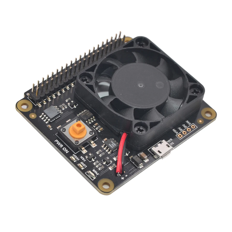 

Raspberry Pi X730 automatic cooling + safe shutdown + power management expansion board