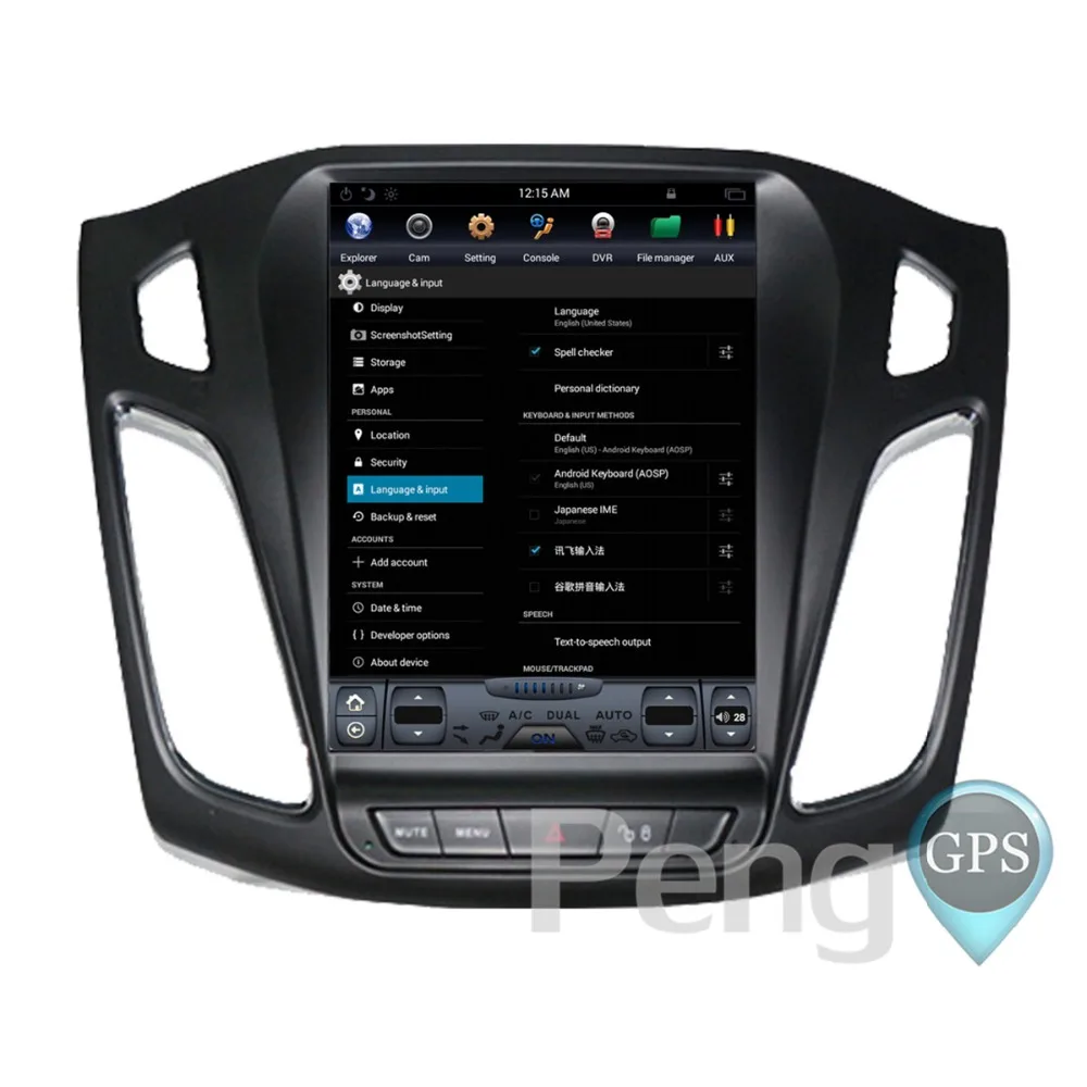 Головное устройство для автомобиля с GPS навигацией Ford Focus 2012 2017 DVD плеер в стиле Tesla