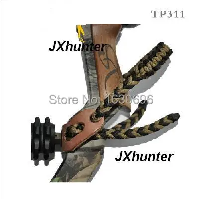 

1piece/lot Archery hunting compound bow Braided bow sling,Durable leather,TP311