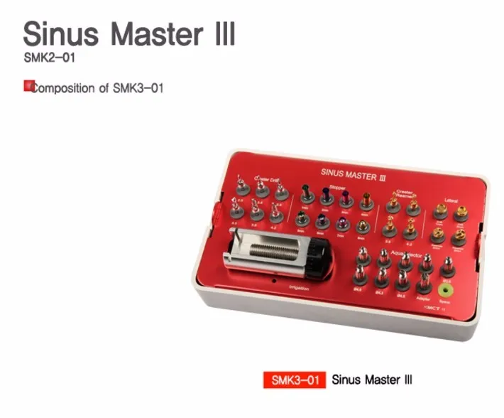 Maxillary sinus Алмазное бурение MCT комплект Sinus Master III SMK3-01 подъема воды