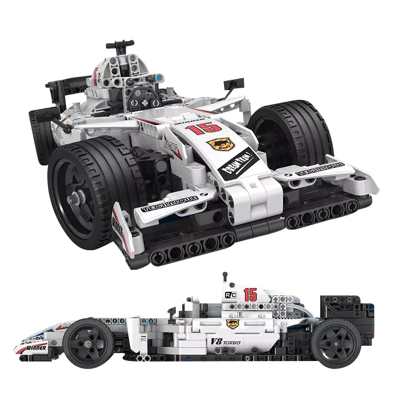 729 шт. Technic Fit F1 пульт дистанционного управления RC гоночный автомобиль гонщик
