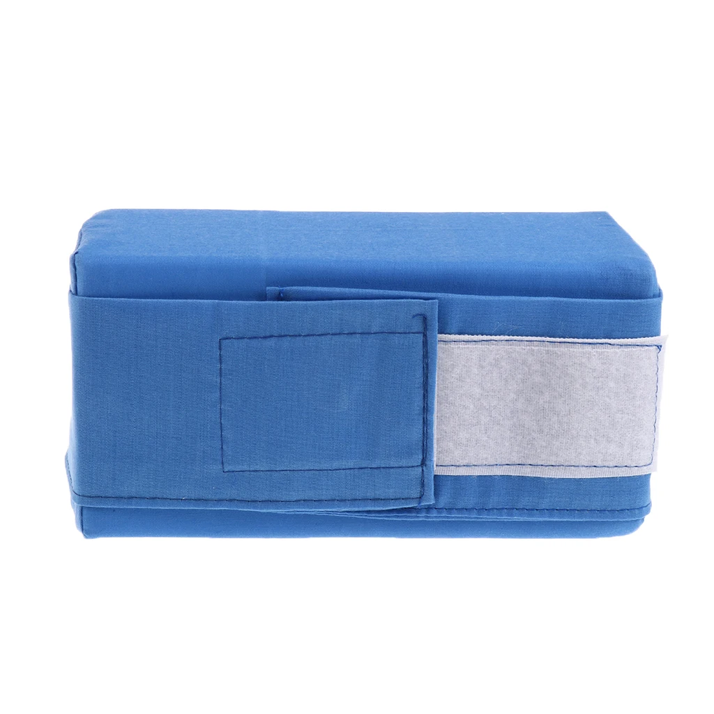 Soft Sponge Cotton Knee Pillow Leg Cushion Anti-Bedsore Ankle Foot Pad Blue/White