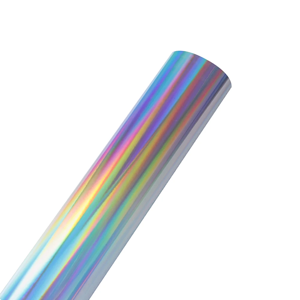

HOHOFILM Holographic Rainbow Craft Vinyl faux artificial For CAR Adhesive Backed Vinyl Sheets Craft DIY Works With Cutter Flexib