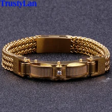 13 мм, мужские браслеты, модные, лучшие друзья, мужские браслеты с магнитной застежкой, мужские ювелирные изделия, Золотые, нержавеющая сталь, мужские браслеты