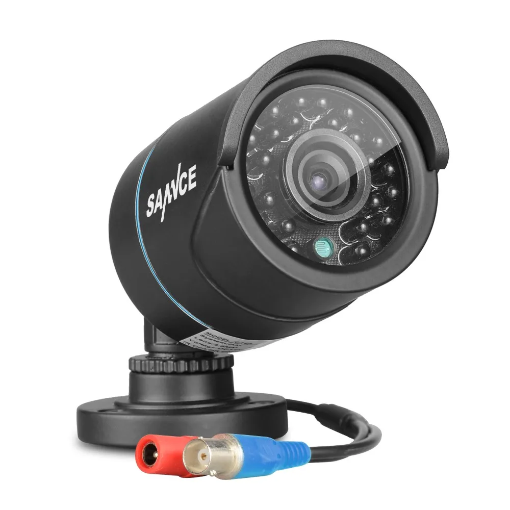 SANNCE AHD 720P 4 шт 1200TVL Bullet CCTV камера набор 1.0MP Водонепроницаемая IR-Cut камера ночного видения для системы наблюдения комплект BD