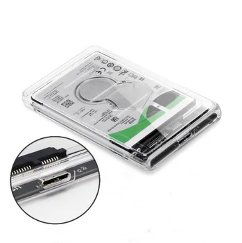 

by dhl 20pcs 2.5" USB 3.0 SATA Hd Box HDD Hard Disk Drive External HDD Enclosure Transparent Case Tool Support 2TB UASP Protocol