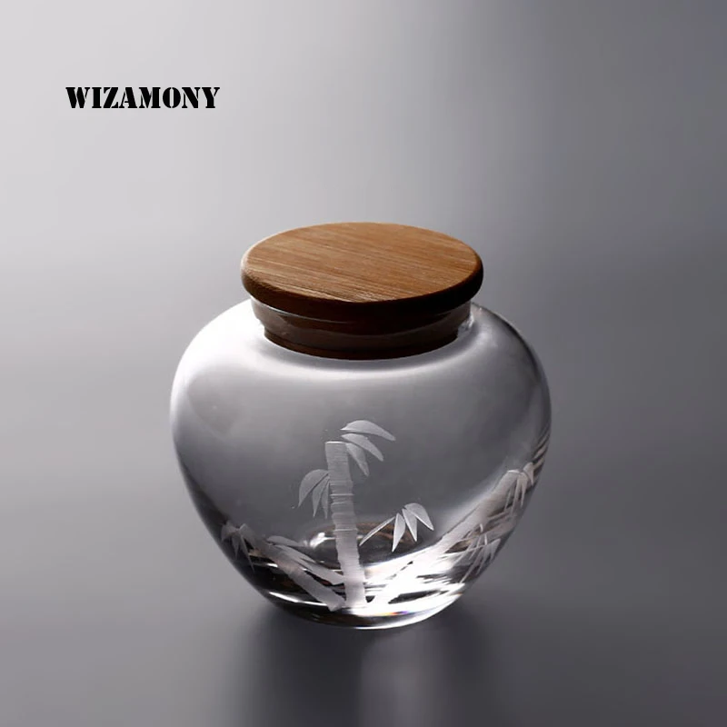 WIZAMONY банка для чая из боросиликатного стекла портативные бутылки хранения в