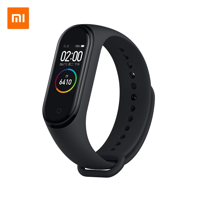 Смарт-браслет Xiaomi Mi Band 4 50 м водостойкость закаленное стекло 2.5D цветной экран