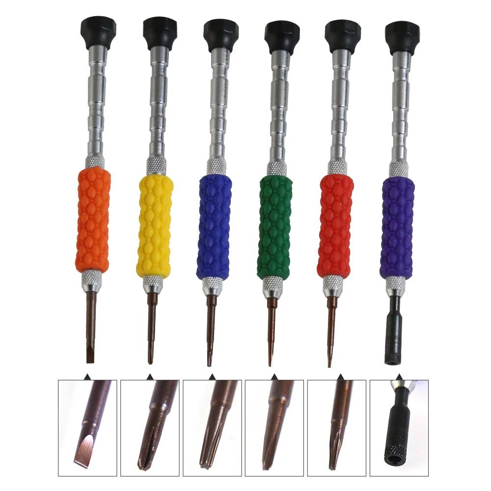 Screwdriver Set Cell Phone Repair Tools Torx Phillips Trigonal Screwdriver Kit for iPhone 7 & Samsung Tablet Screwdriver set   (6)
