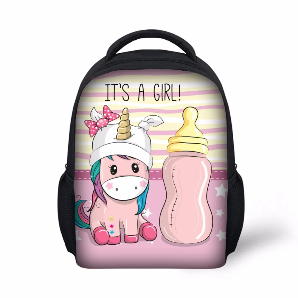 De los niños de la Escuela de luz peso las niñas mochila de unicornio impresión mochila chicas mochila escolar jardín para los niños