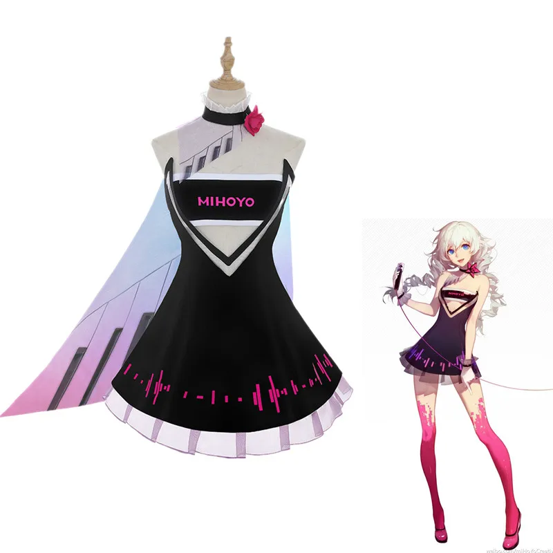 COSREA Game Honkai Impact 3 Kiana Kaslana костюмы для косплея костюм на день рождения пение
