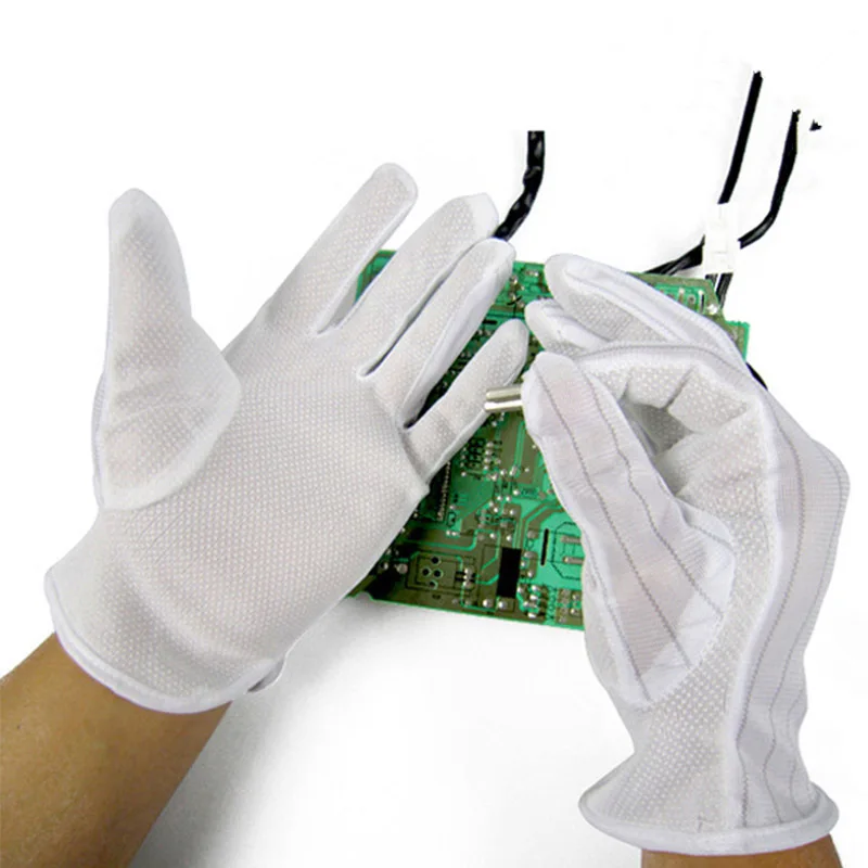 

5 Pairs Anti-Static Gloves Anti Static Non-Slip Gloves Protective Work Gloves For Computer/Electronic/Working/Repairing