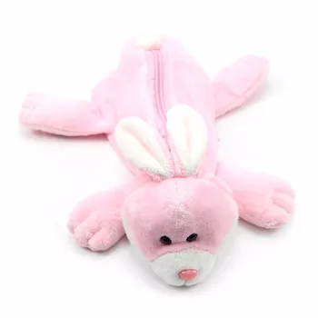 

Lovely Plush Cartoon Fluffy Animal Fog Rabbit Bear Pen Pencil Makeup Case Bag Zipper Coin Pouch Purse C26
