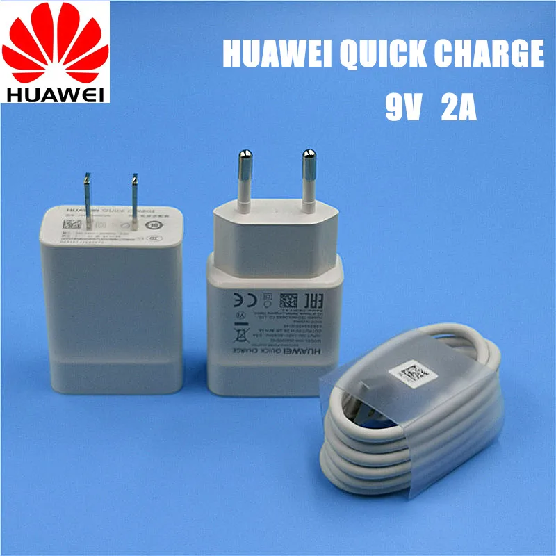 

Original HUAWEI P20 lite Charger 9V2A Quick charge Wall Travel Adapter USB Type-C Cable for honor 8 9 note8 V8 V9 p9 nova 3 4